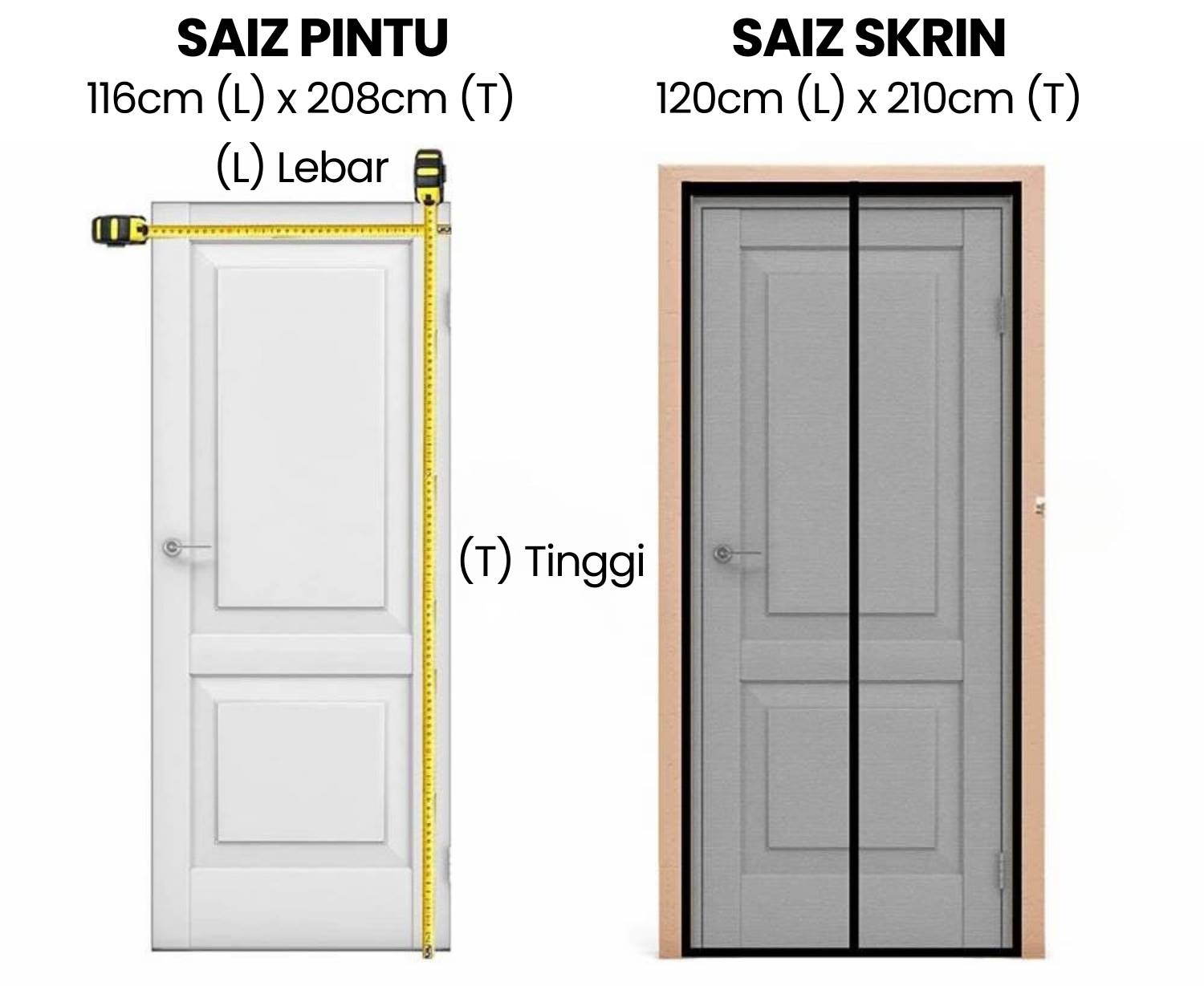 skrin lalat sementara terbaik untuk pintu Malaysia