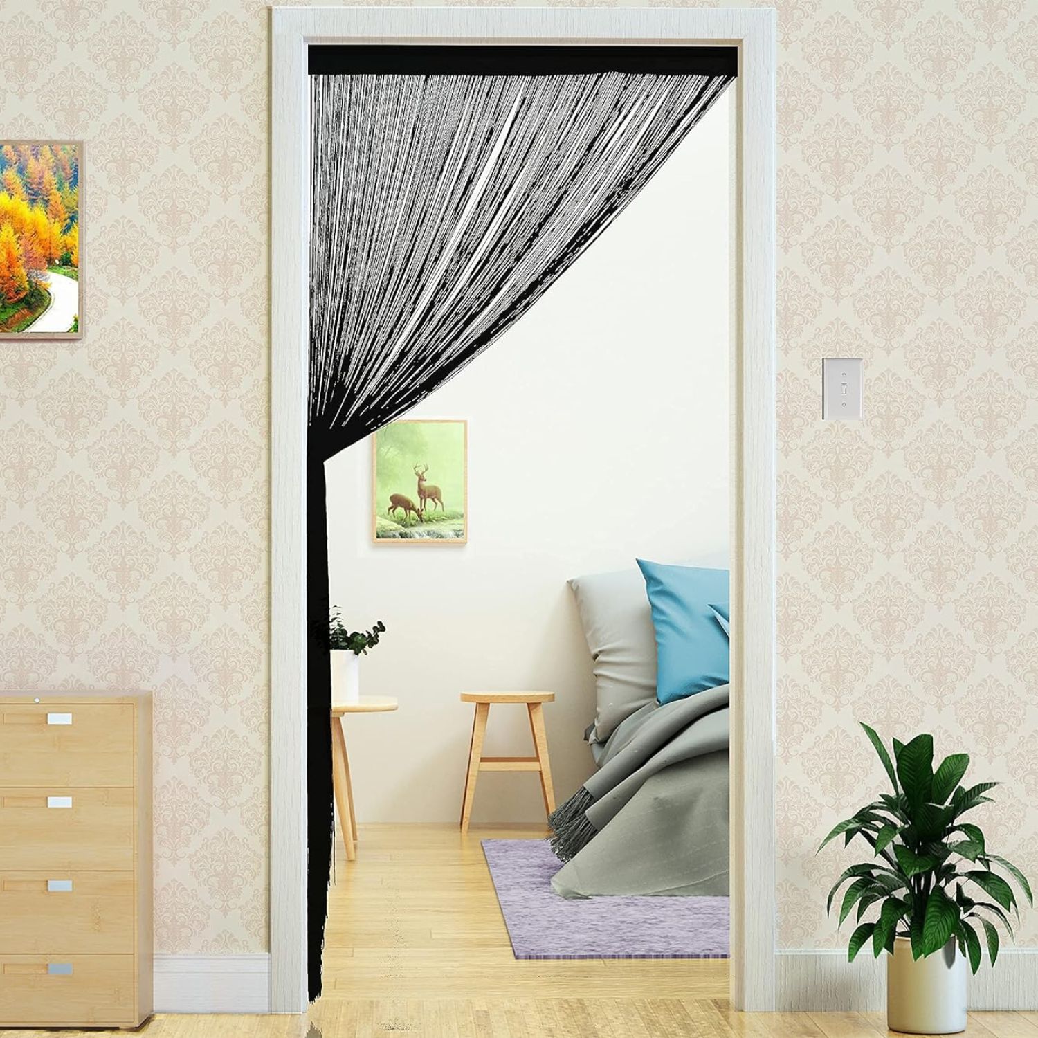 Door Curtain - Black, image 2